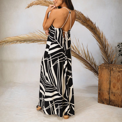 Tori Linen Maxi Dress