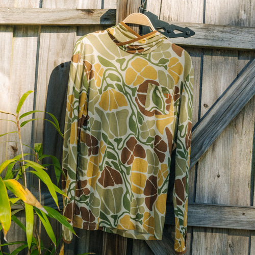 Men's Bamboo Lightweight Hoodie - Floral Camo